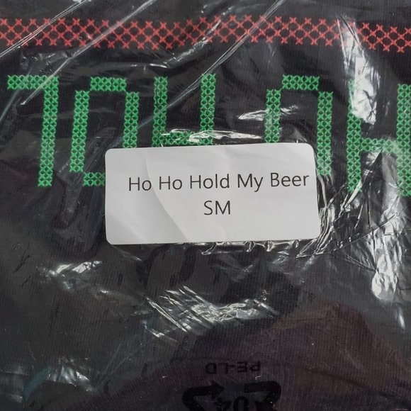 Dixxon HO HO HOLD MY BEER Men's Long Sleeve T-Shirt S - Picture 8 of 11